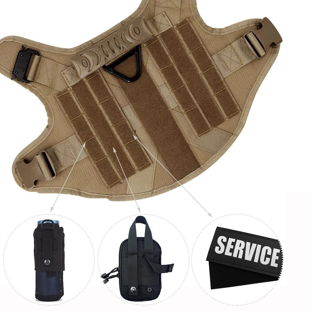 Large Dog Harness, Collar And Leash Set for Training, Walking and Carrying Gear. For Medium to Large Dogs