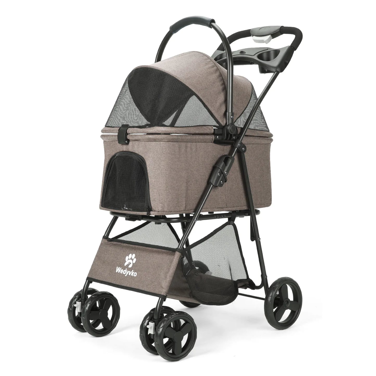 All-Terrain Pet Stroller With Removable Carrier for Enjoying the Outdoors with an Aging Pet