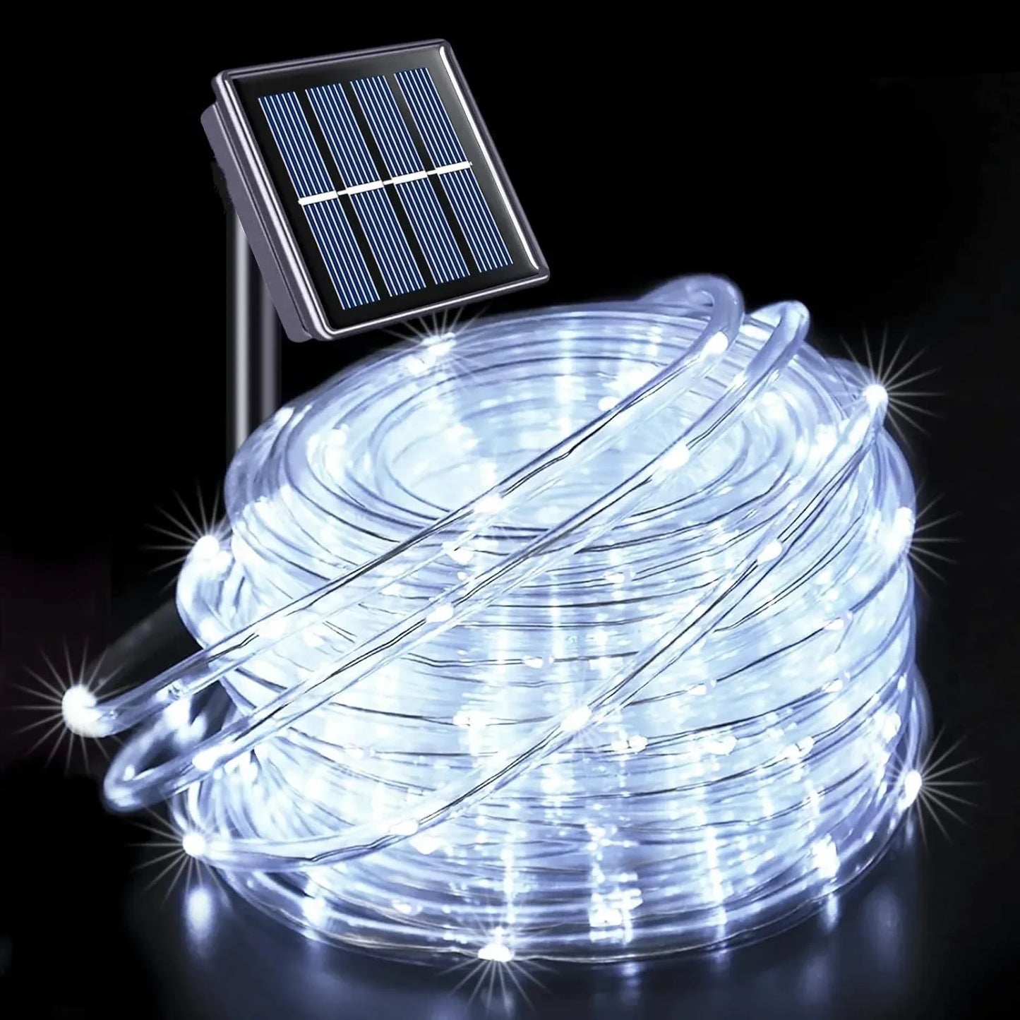 IEEYEEY LED Solar Strip Rope Fairy Lights For Outdoor Garden Decor