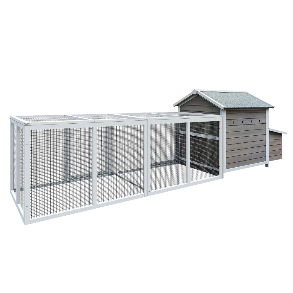Wooden Chicken Coop Outdoor Hen House With Nesting Box And Leakproof Tray