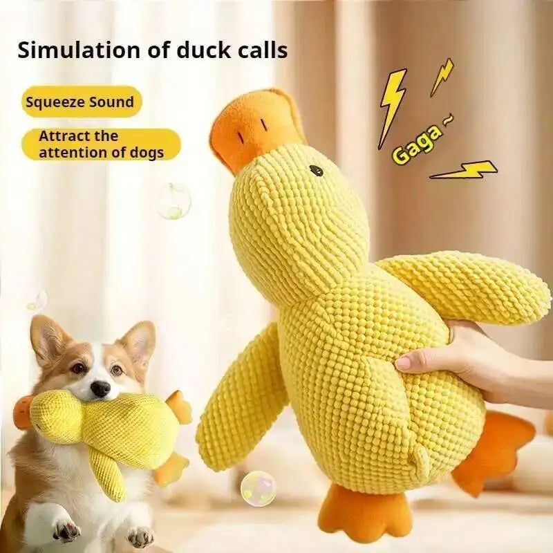 Squeaky Plush Duck Toy for Dogs and Cats Chew Toy for Pets