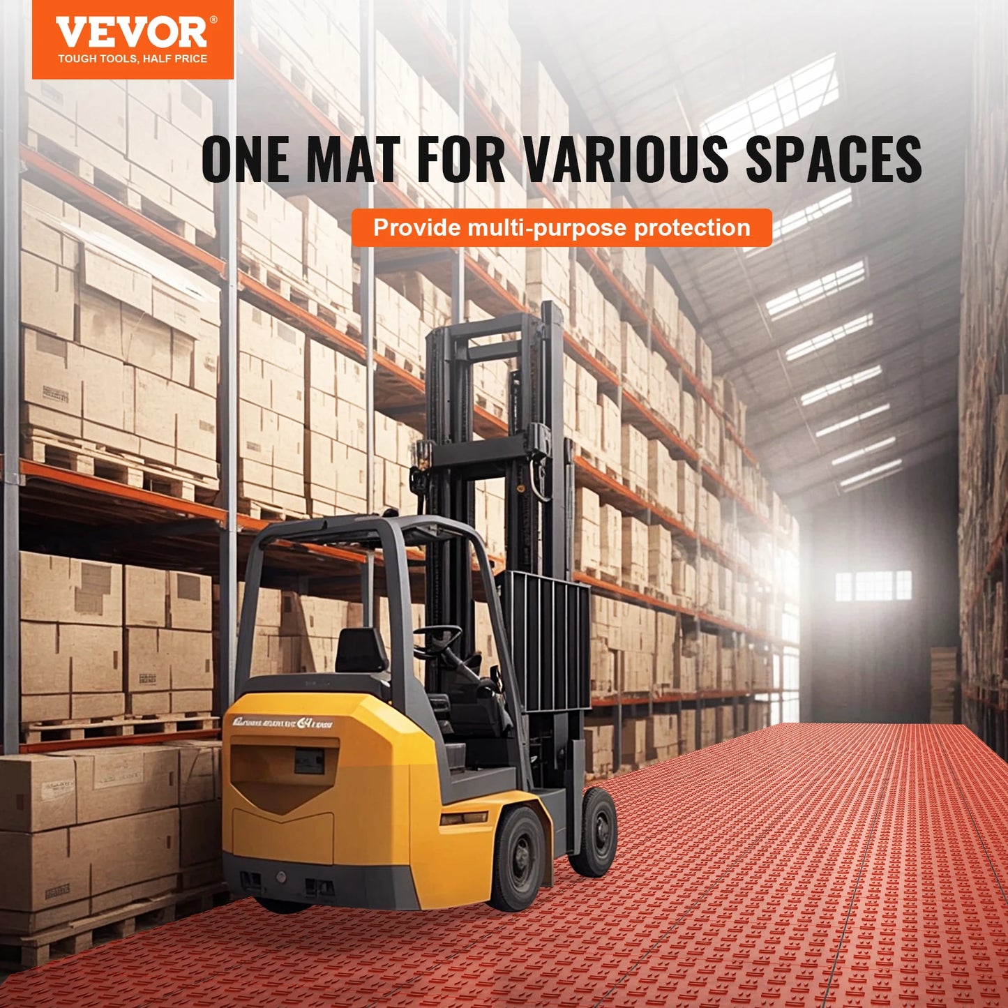 Interlocking Garage Floor Tiles Pack Non Slip Texture