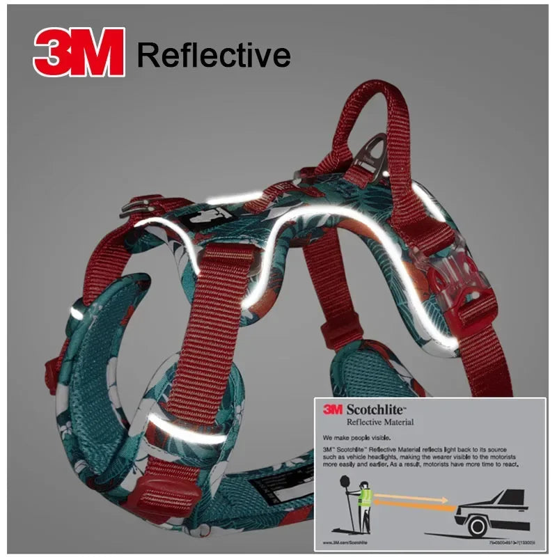 Colorful and Camouflage Reflective Dog Harness for Comfortable Walks with your Pet