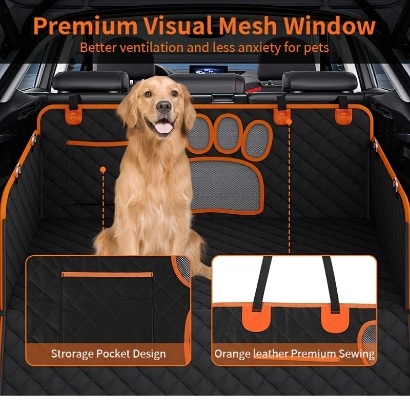 Dog Seat Cover, Hammock, Heavy Duty - Scratch Resistant, Anti Slip,  Rear Seat Cover for travelling with Pets in Cars, Trucks, SUVs.