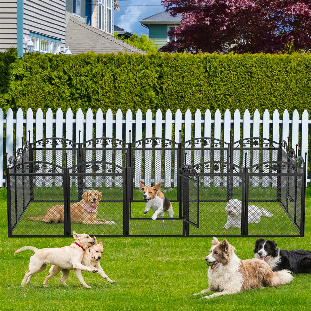 8 Panel Heavy Duty Dog Fence or Playpen for Pets