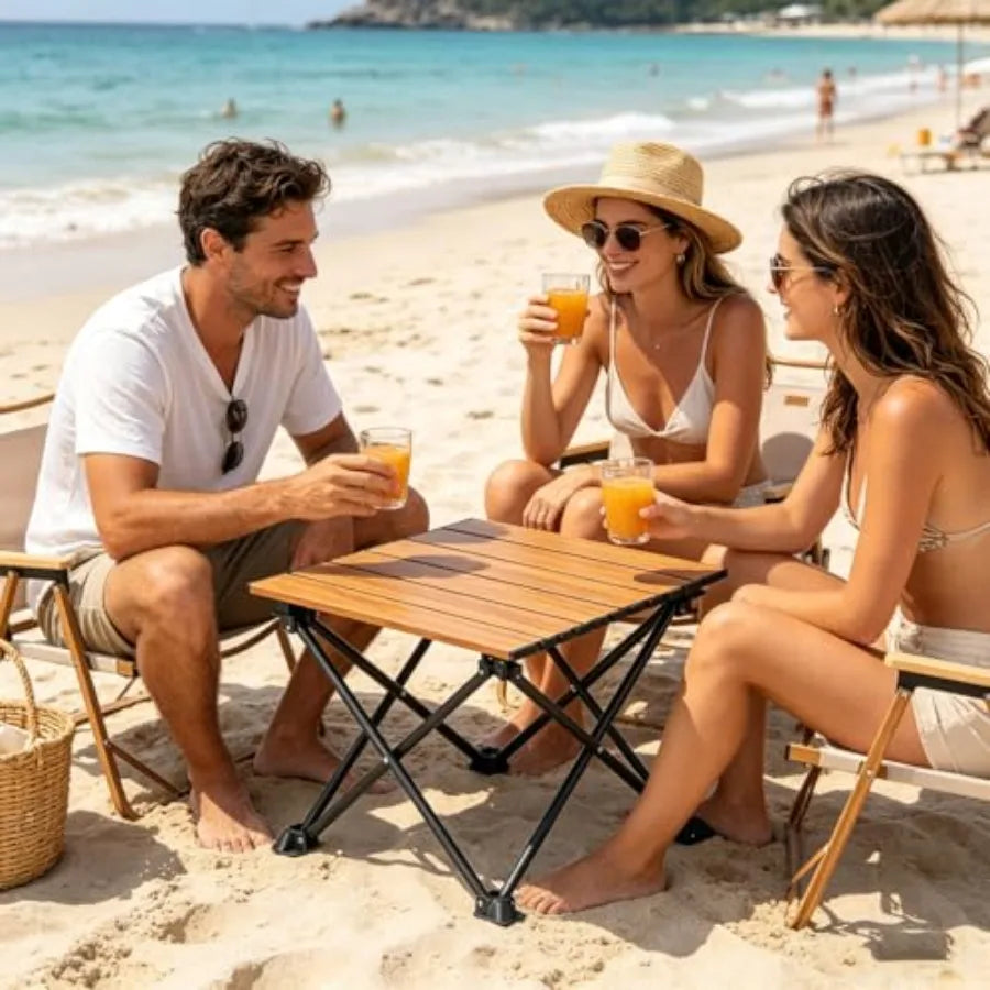 Camping Table 4-Person Lightweight Aluminum Portable Outdoor Table