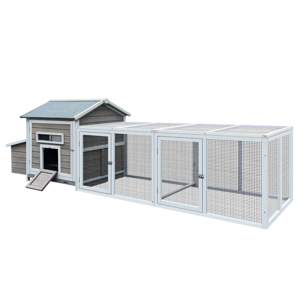 Wooden Chicken Coop Outdoor Hen House With Nesting Box And Leakproof Tray