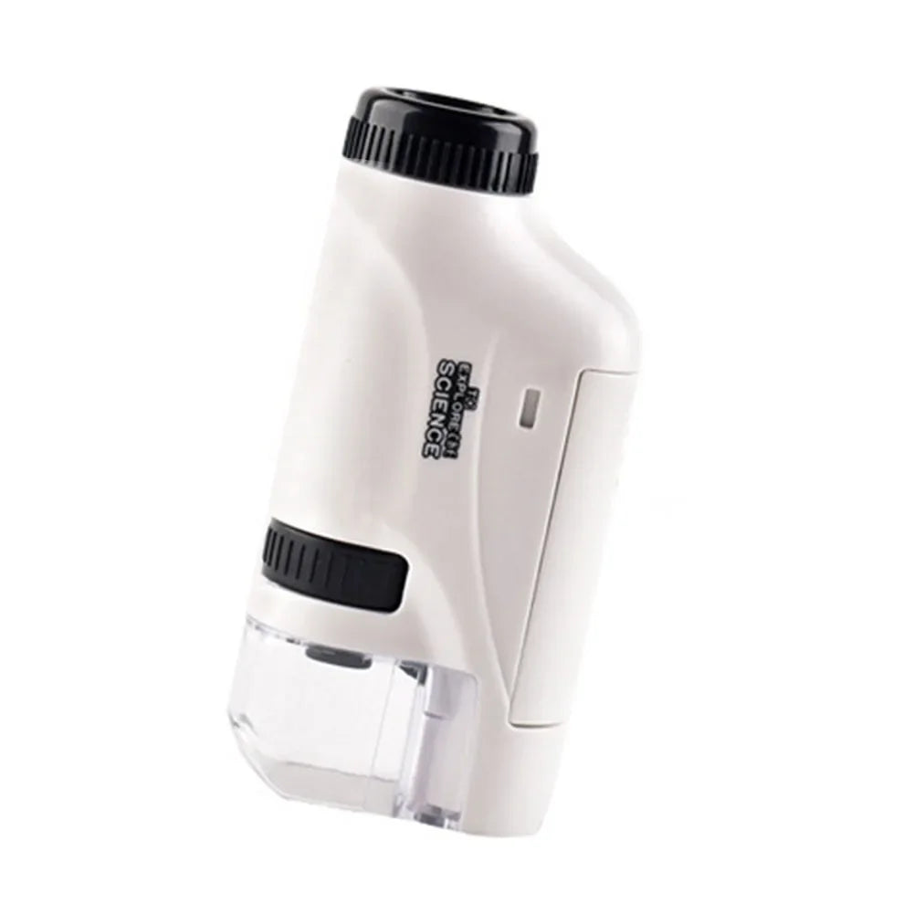 Handheld Microscope Kit With LED Light For Learning in the Great Outdoors, uses batteries for best hands-on discovery