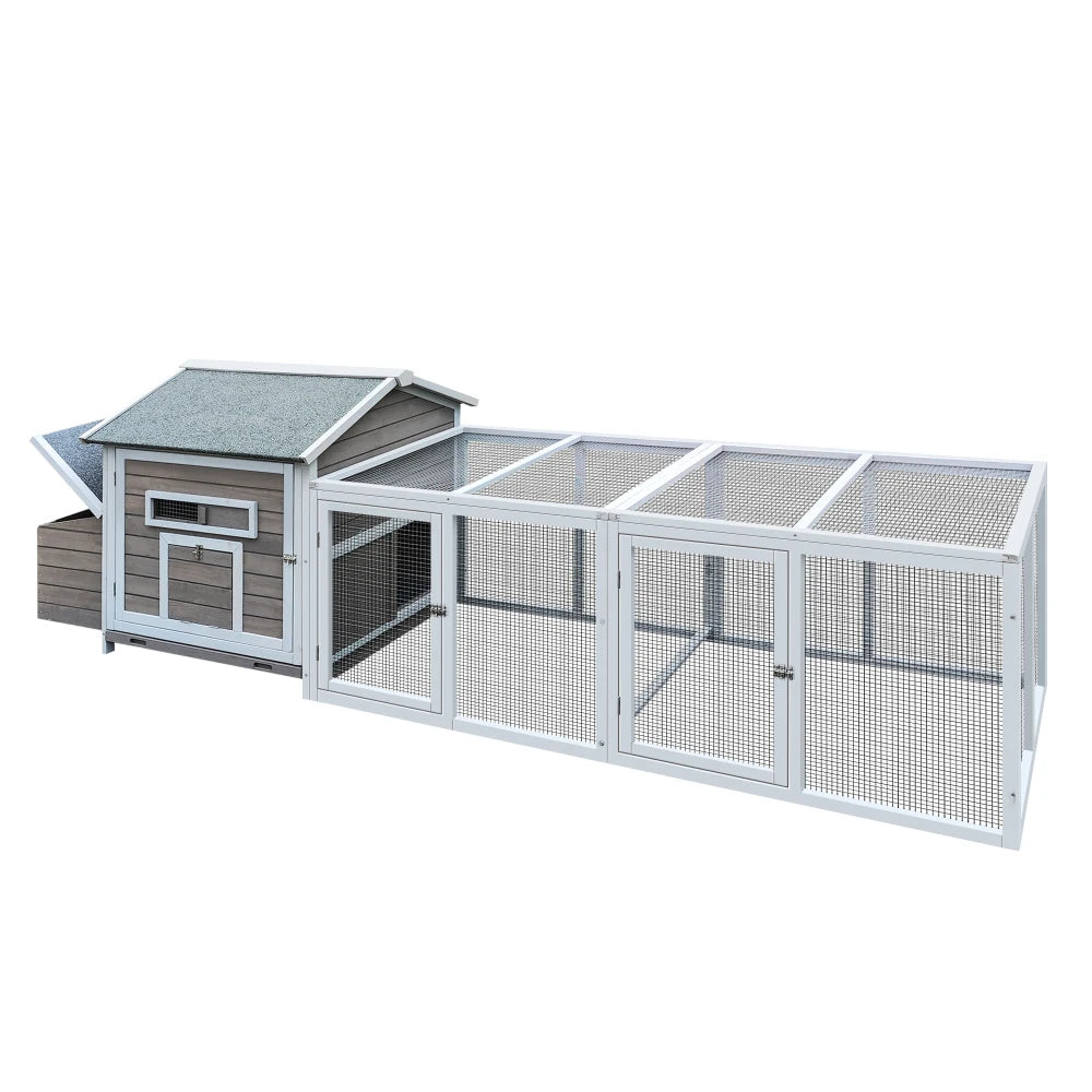 Wooden Chicken Coop Outdoor Hen House With Nesting Box And Leakproof Tray