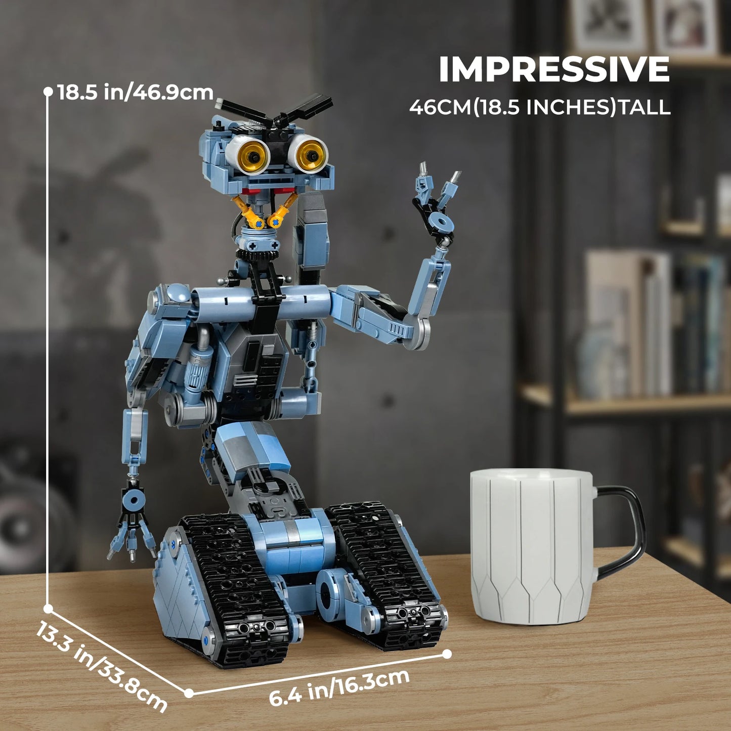 1176 Pieces Robot Building Blocks Set with Remote Control - Rechargeable, for STEM teaching and family creative play.