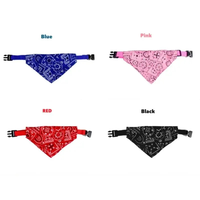 Adjustable Small Pet Bandana, Triangular Style to dress your Little 4-legged buddy