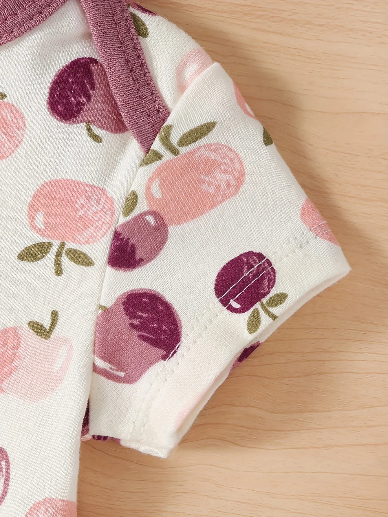 4pc Set Of Baby Girl Short Sleeved Cotton Onezies,  Perfect for keeping cool in Summer or layering under shirts and pants for cooler weather.