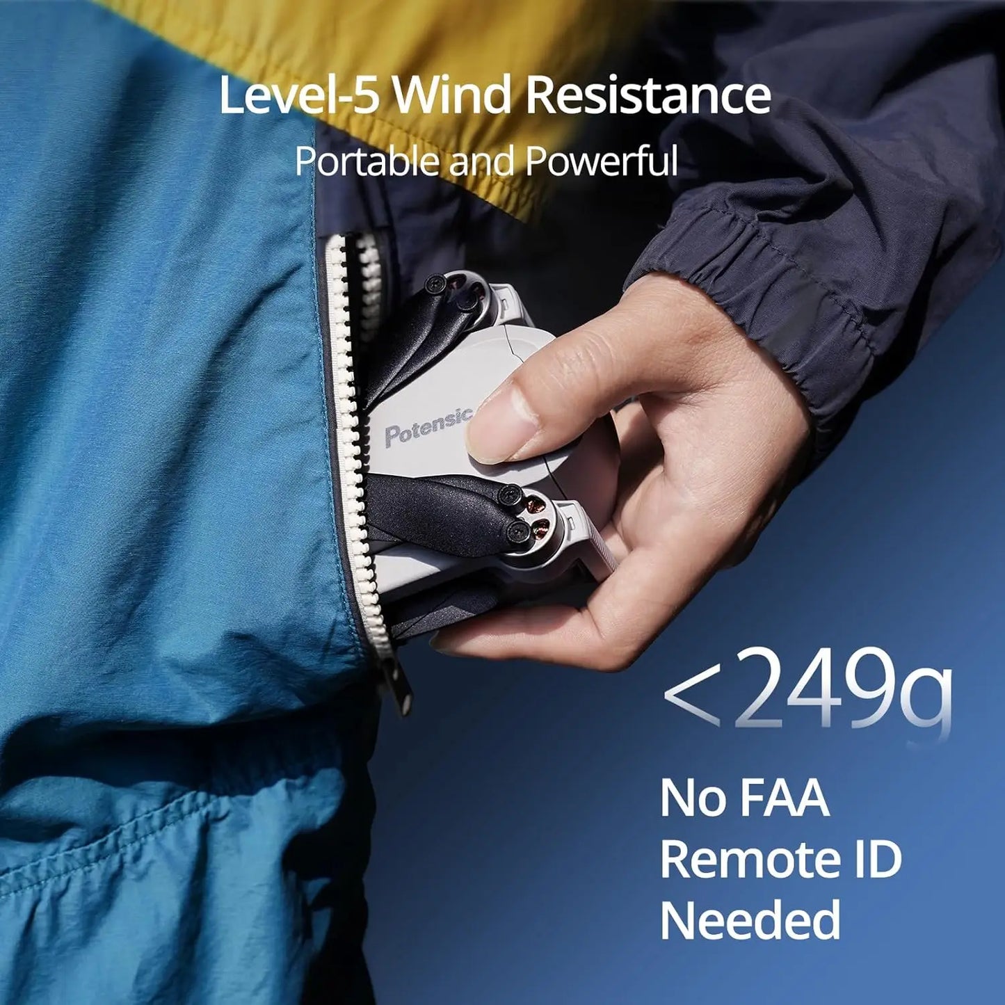 Drones Under 249g, GPS Auto Return, Single Axis Gimbal EIS Professional Drone, robotics/STEM/aeronautics learning.
