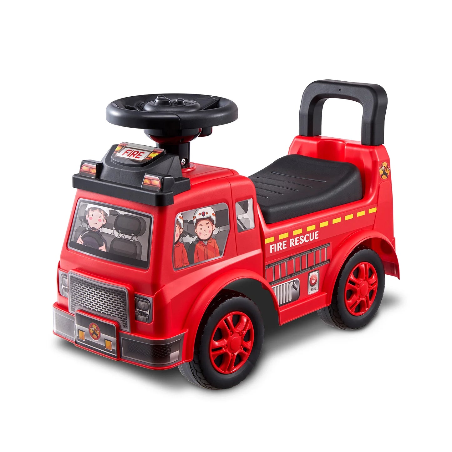 SucceBuy Ride On Push Car Ages 3-12 With Music Playtime