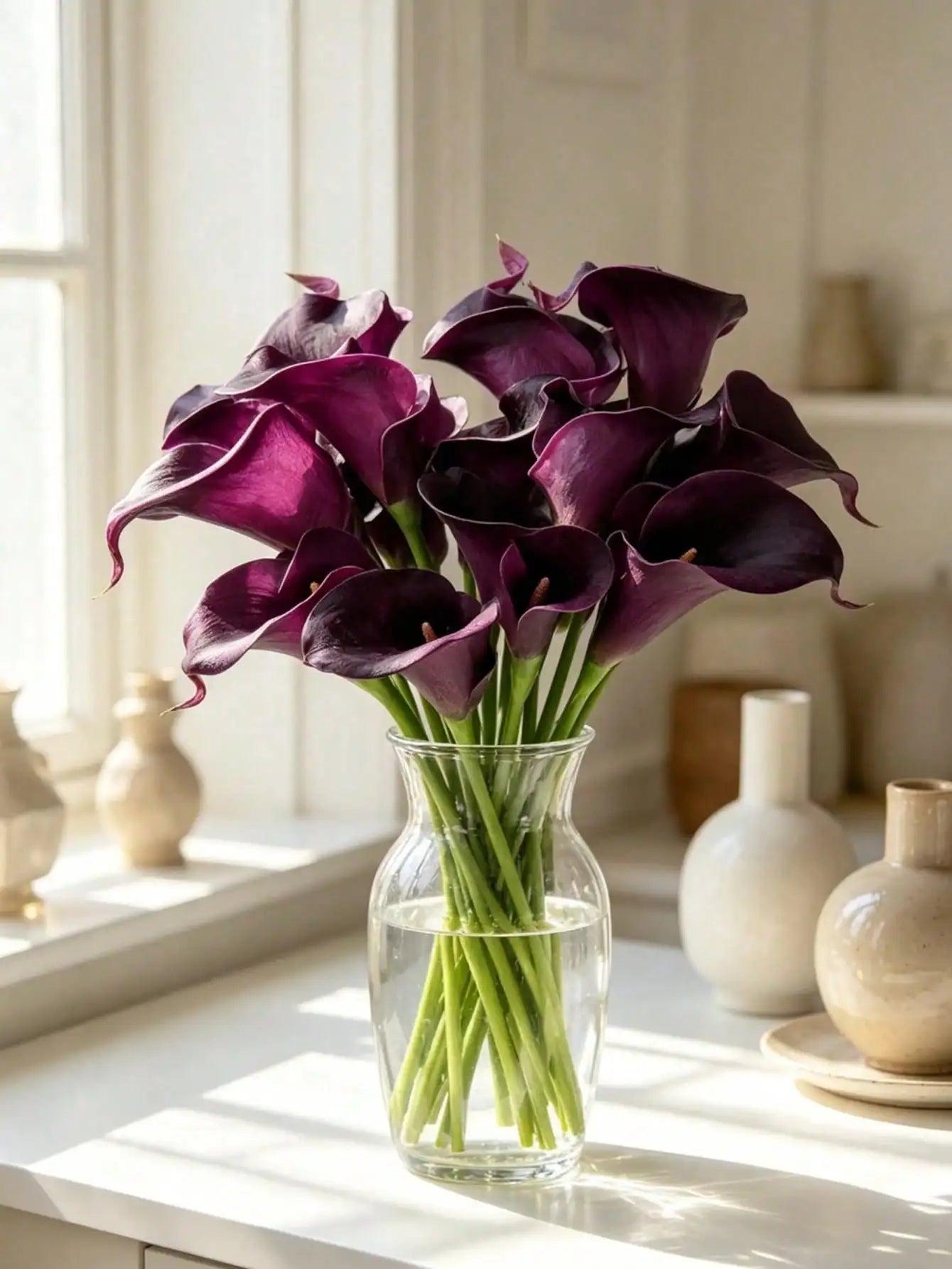 4pcs/8pcs/10pcs Artificial Calla Lily Bouquet, Realistic Touch Silk Flowers; Suitable For Weddings, Parties, Home Decor
