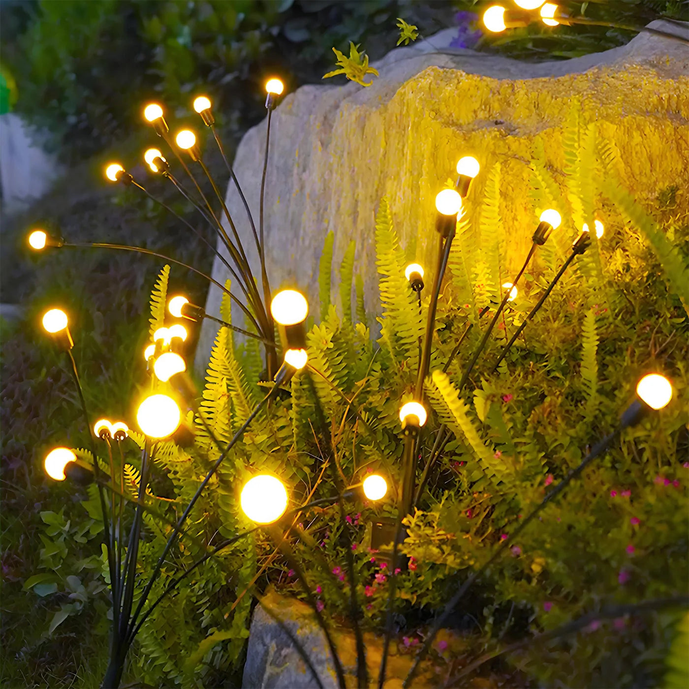 Solar Firefly Lights Outdoor LED Garden Pathway Decor