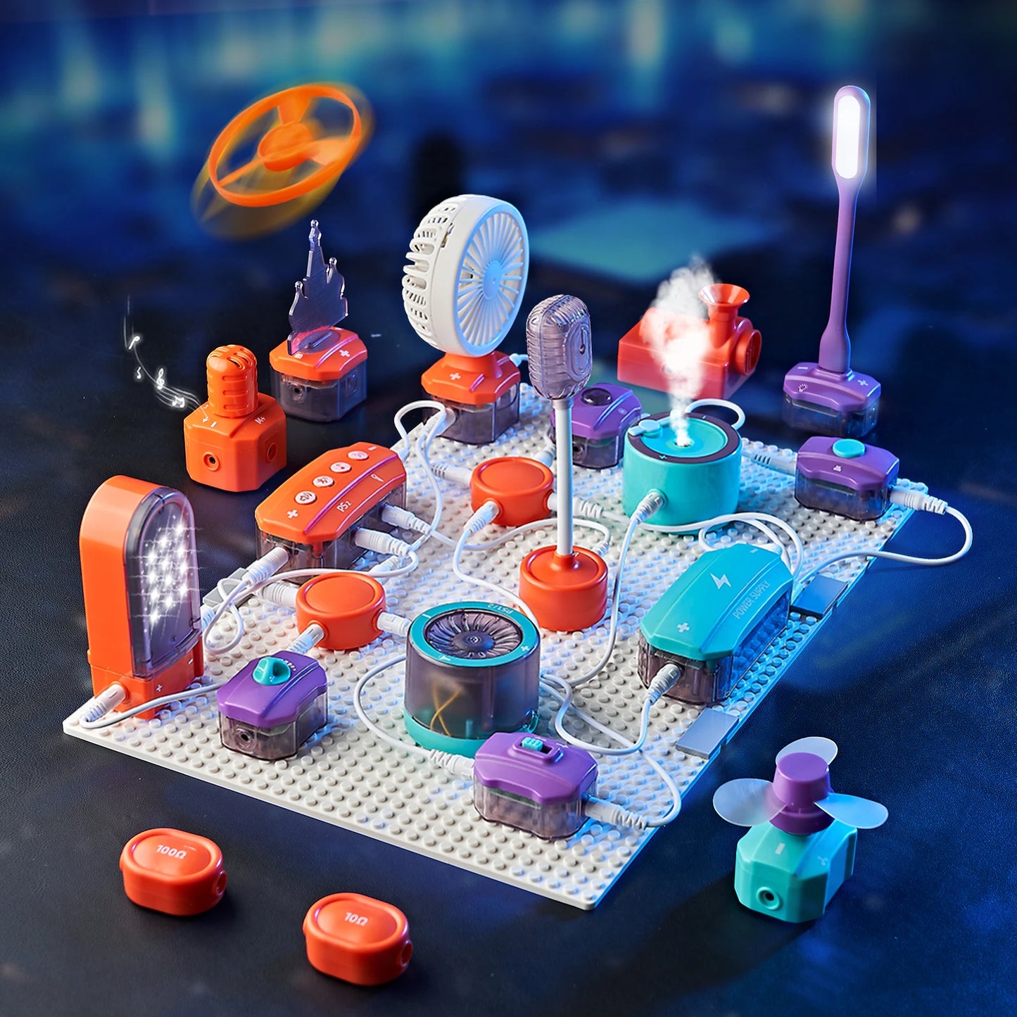 Science Circuit for Kids, DIY Electronics Exploration Kit, 150+ Projects with Physics Experiments and Circuit Boards, STEM learning, Ages 6+