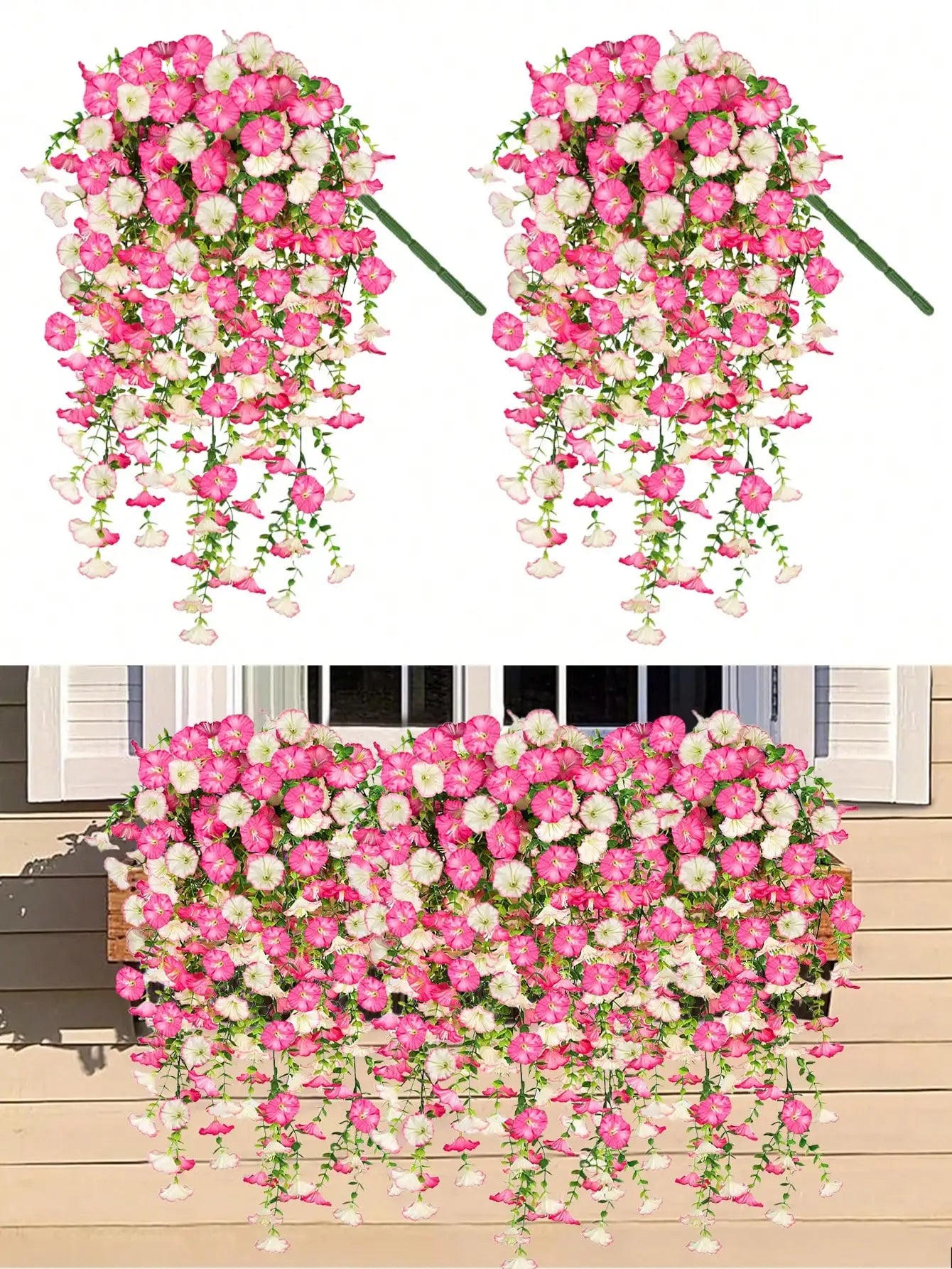 1/2/4pcs Artificial Eucalyptus Silk Flower Vine, UV-Resistant Greenery For Outdoor Hanging, Suitable For Anniversary, Graduation, Wedding, Party, Home, Office, Porch, Garden, Wall Decor for Spring & Summer