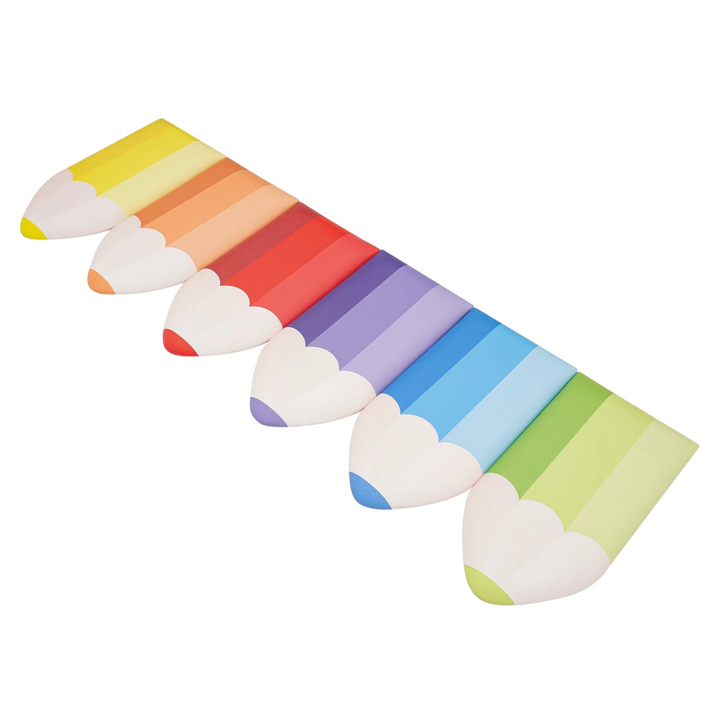 Self-Adhesive Padded 6pc. Crayon Wall Cushions Adding Whimsy to Child Spaces