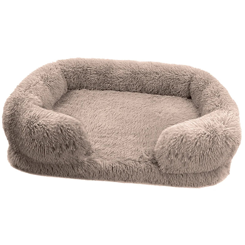 Plush orthopedic dog bed for large dogs -  remove and wash cover, durable comfortable Pet Bed