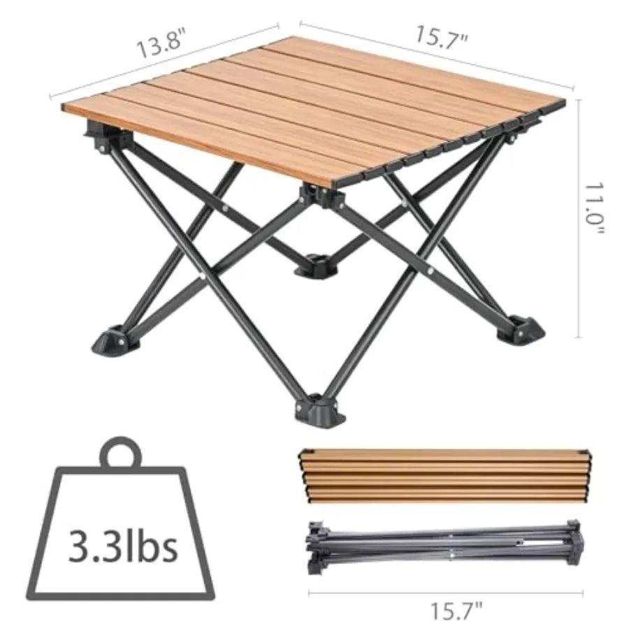 Camping Table 4-Person Lightweight Aluminum Portable Outdoor Table