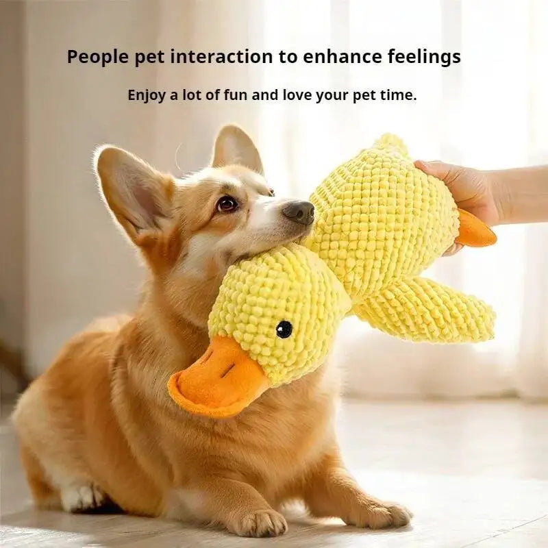 Squeaky Plush Duck Toy for Dogs and Cats Chew Toy for Pets