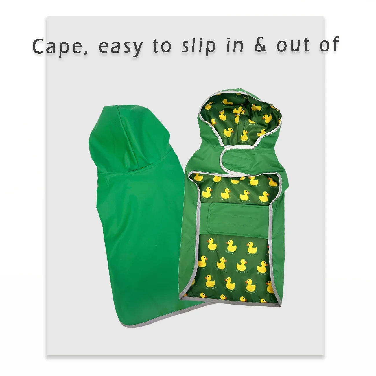 Keep Your Pup Dry & Stylish: Double-Layer Bright Colors-  Raincoat With Two-Way Wear!