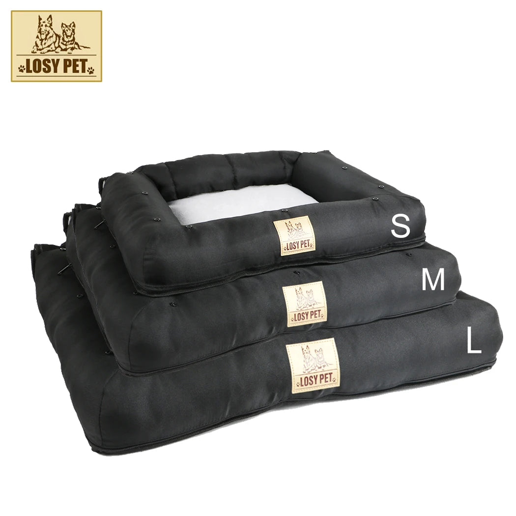 Waterproof Pet Seat Pad for Car and Home Use - Removable Cushion Bed Mat with Safety Belt for Car Safety