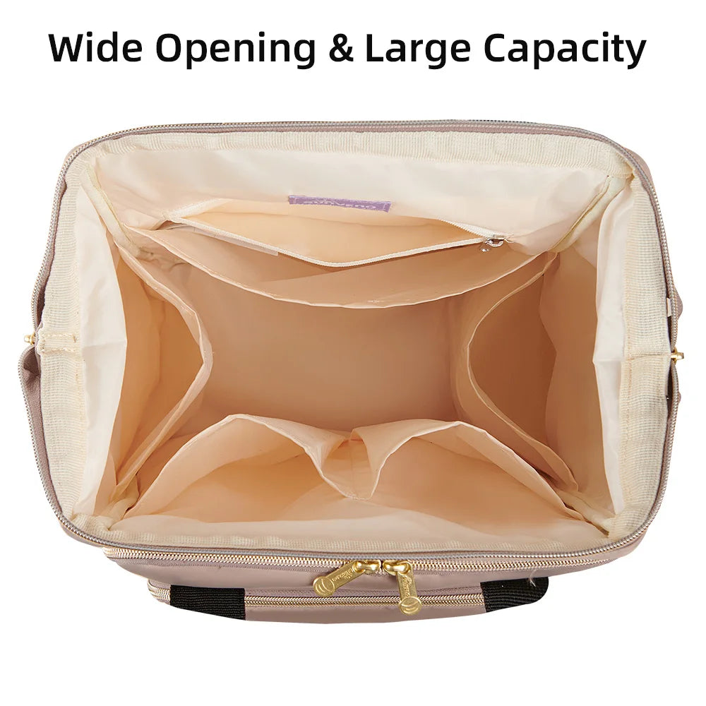 Trendy Diaper Bag, Parent Backpack Multifunction Waterproof Travel Bag