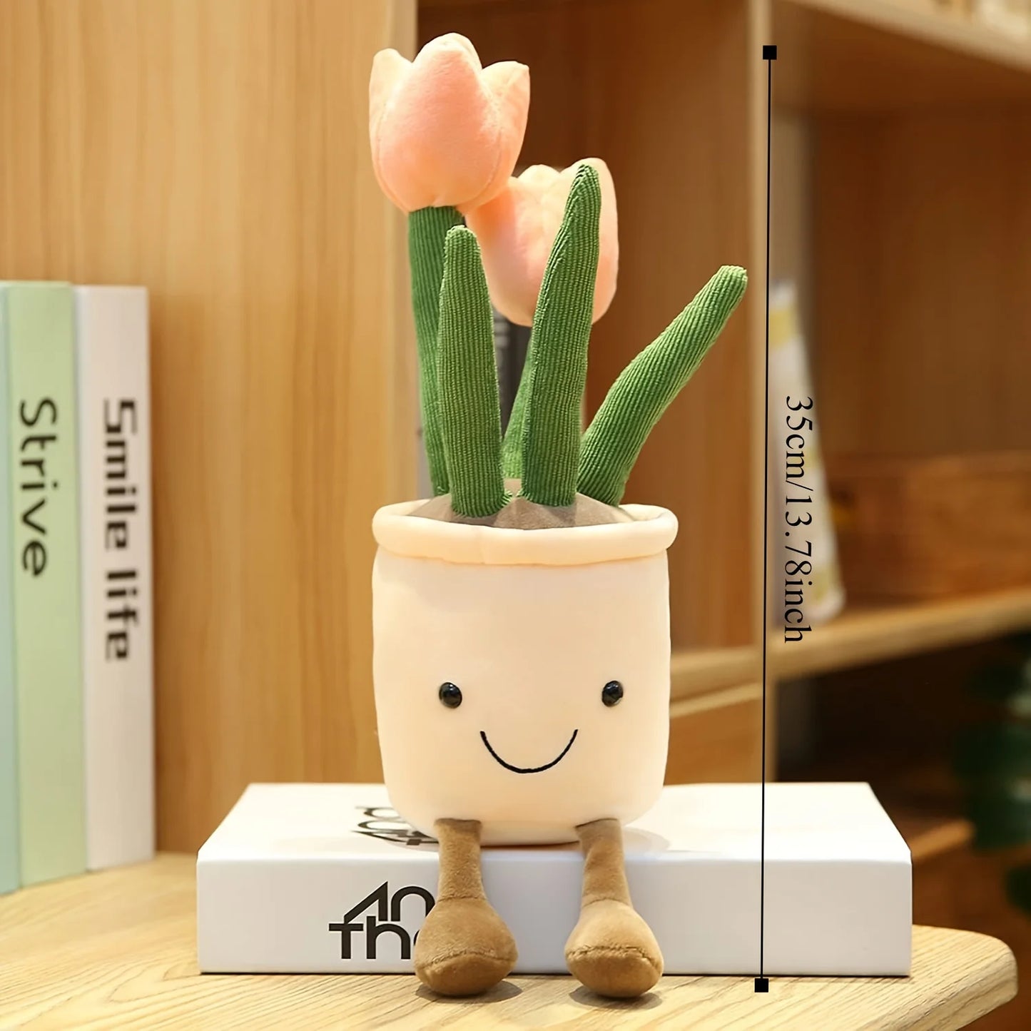 Flower Plush Toy Soft Plushie For Desk Decor Gift Lovers