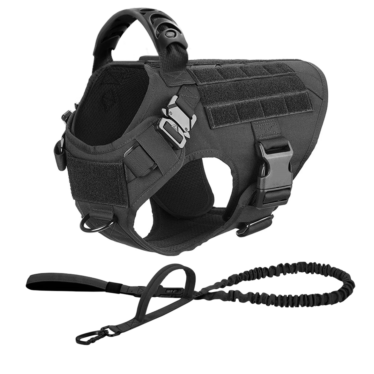 Large Dog Harness, Collar And Leash Set for Training, Walking and Carrying Gear. For Medium to Large Dogs