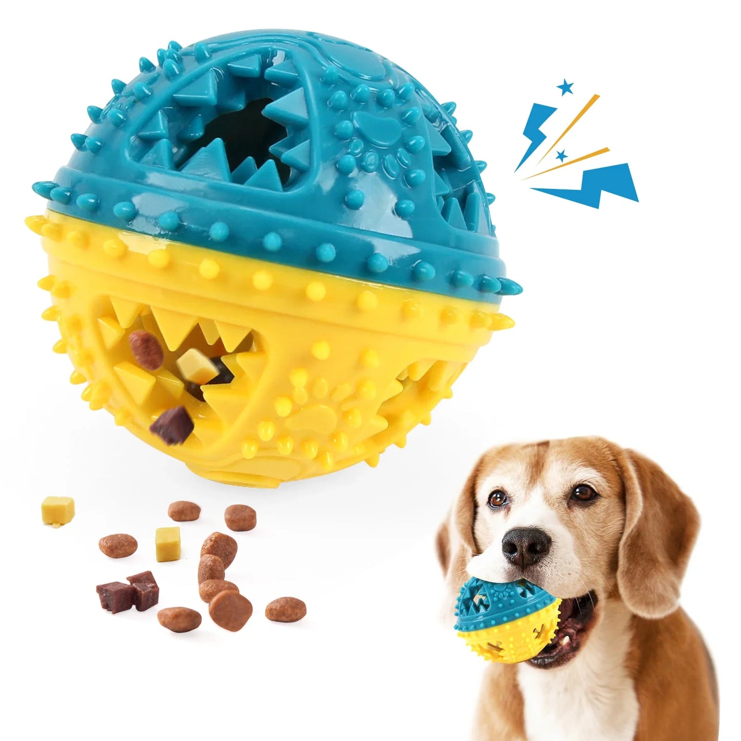 COOLPLAY Dog Chew Toys Anti Bite Interactive Teeth Cleaning Ball