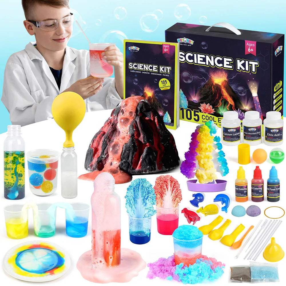 Science Kits for Kids 8+, 105 Experiments Educational Toy, Science Kits STEM Toys for Boys Girls. Makes a great Birthday or Holiday Gift