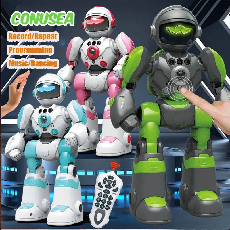 STEM Kids Robot, Interactive with Music, Dance, Record, with controls.