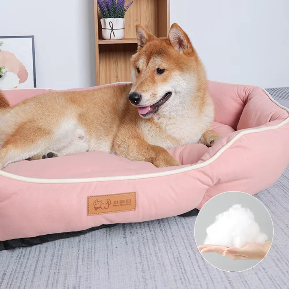 Corduroy Pet Sofa Bed For Dogs And Cats Winter Warm
