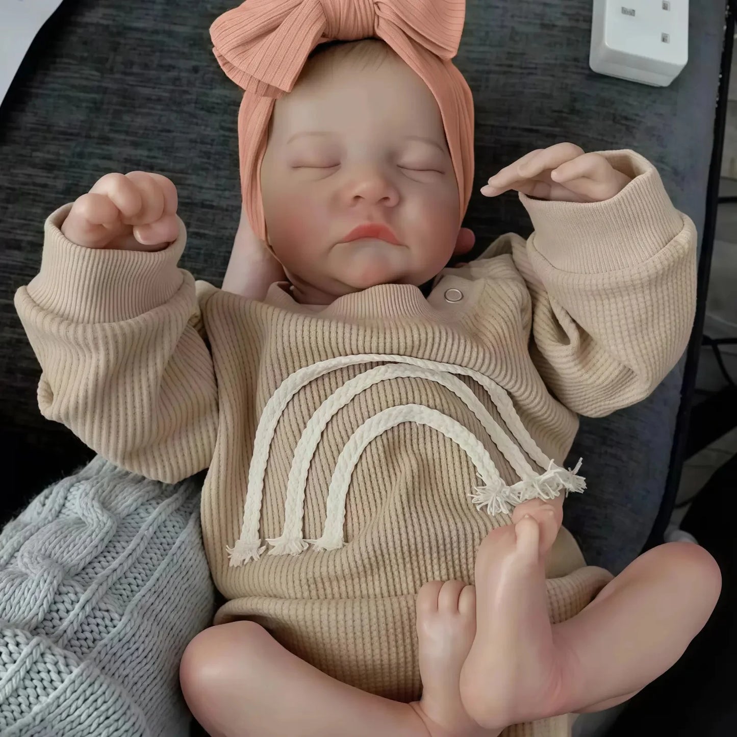 Lifelike Reborn Doll Handmade Art Doll With Vinyl Limbs