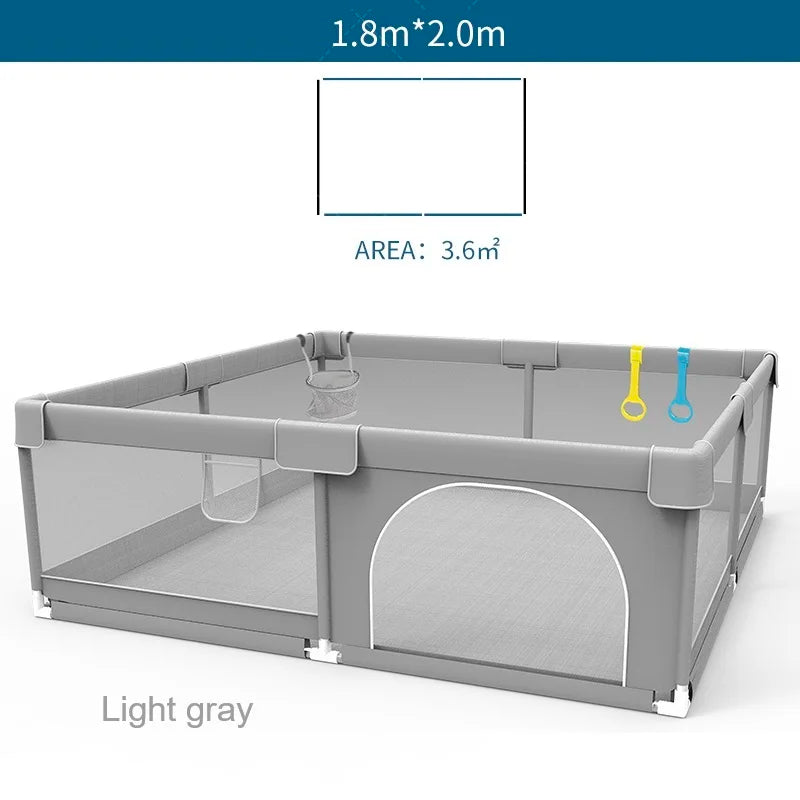 IMBABY Baby Playpen Safe Activity Playground Supports Motor Development