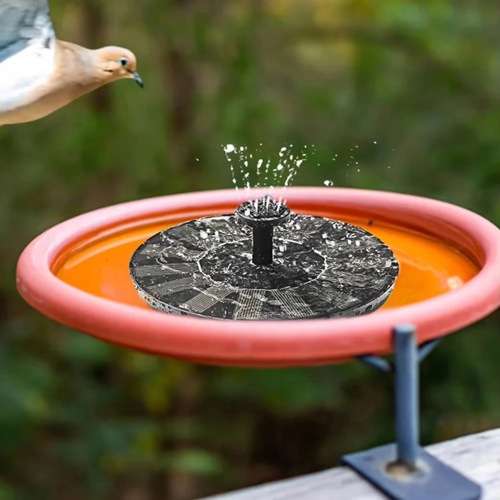 Solar Fountain Pump With Floating Panel For Bird Bath