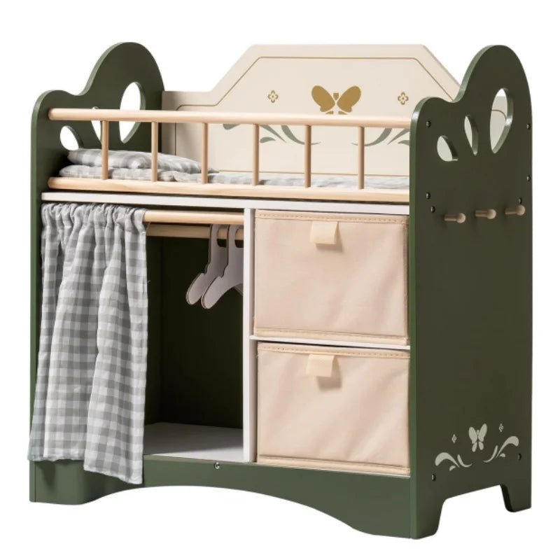 Rolife Baby Doll Bed With Storage And Bedding Accessories