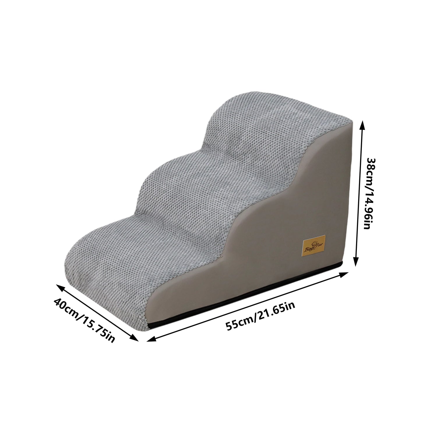 Curved Dog Steps Ramp For Small Dogs With Removable Cover
