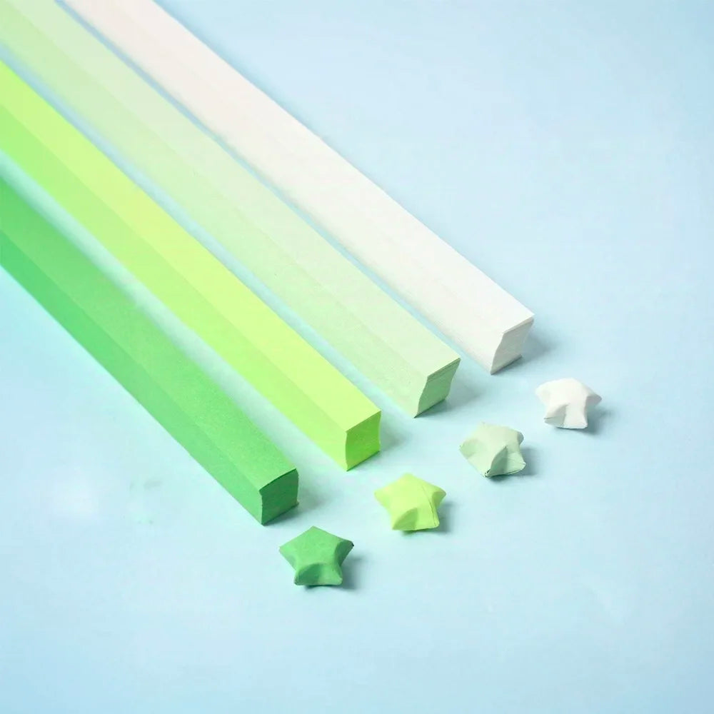540 Sheets Rainbow Gradient Origami Paper, Double Sided Star Folding Strips for kids and family craft times.