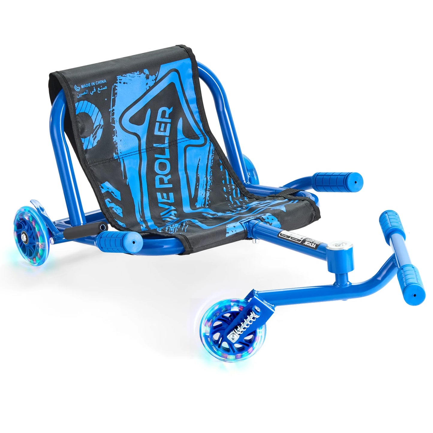 132/198lbs Ride on Scooter with Sling Seat, Powered by Zig-Zag Motion for Sports Games or Child's Play. Makes a great gift for any child at birthday or holiday.