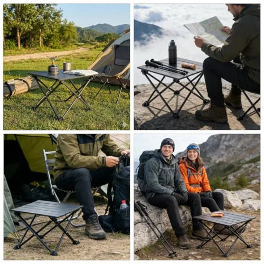 Camping Table 4-Person Lightweight Aluminum Portable Outdoor Table