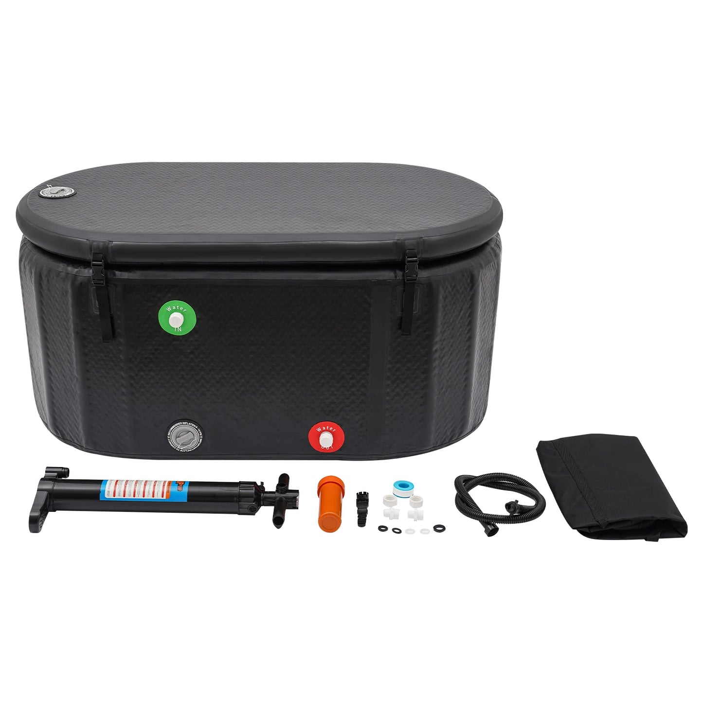 370L Inflatable Cold Plunge Tub,  Portable, Inflatable  w/Insulated Lid for reducing inflammation and promoting wellness.