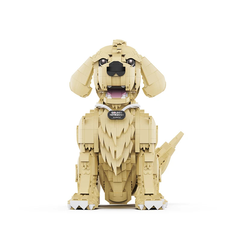 Authentic Golden Retriever Building Blocks 1754pcs Collectible Toy Set