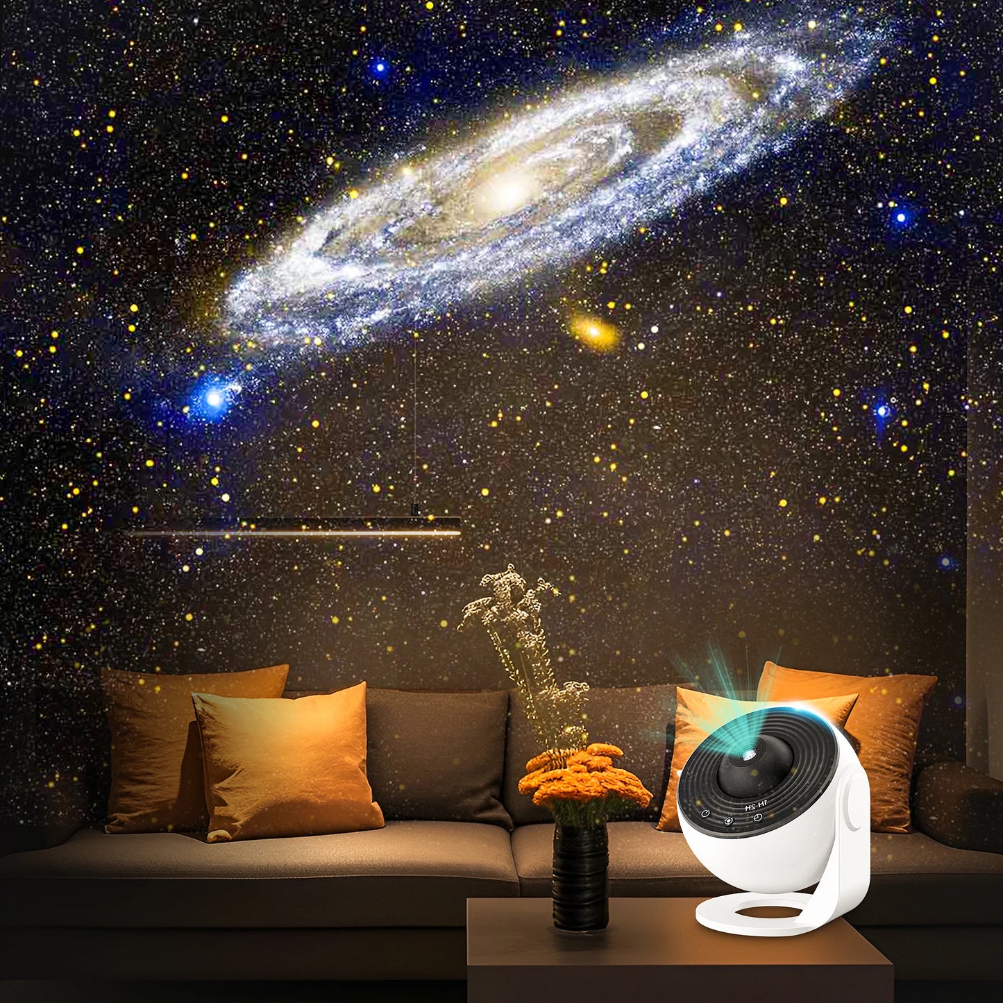 Star Projector 360 Degree Galaxy Night Light With Timer, making your room a mini-Planetarium