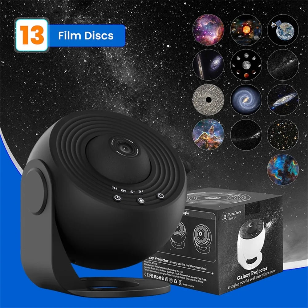 Star Projector 360 Degree Galaxy Night Light With Timer, making your room a mini-Planetarium