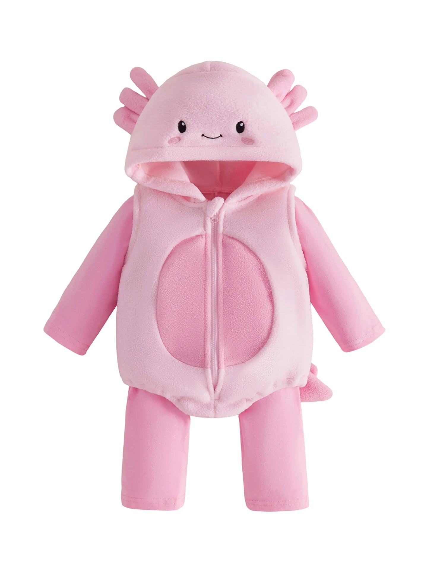 Fleece Girls Fall Outfit Baby Girl Pink with Pants and Hoodie Sweatshirt and Charming Smily Hood
