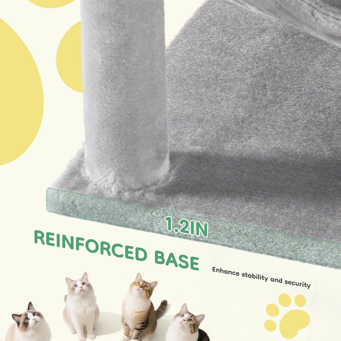 Large Cat Condo for Climbing and Hiding, for hours of engaging your Kitties, for Multi Cat Climbing on Towers With Sisal posts