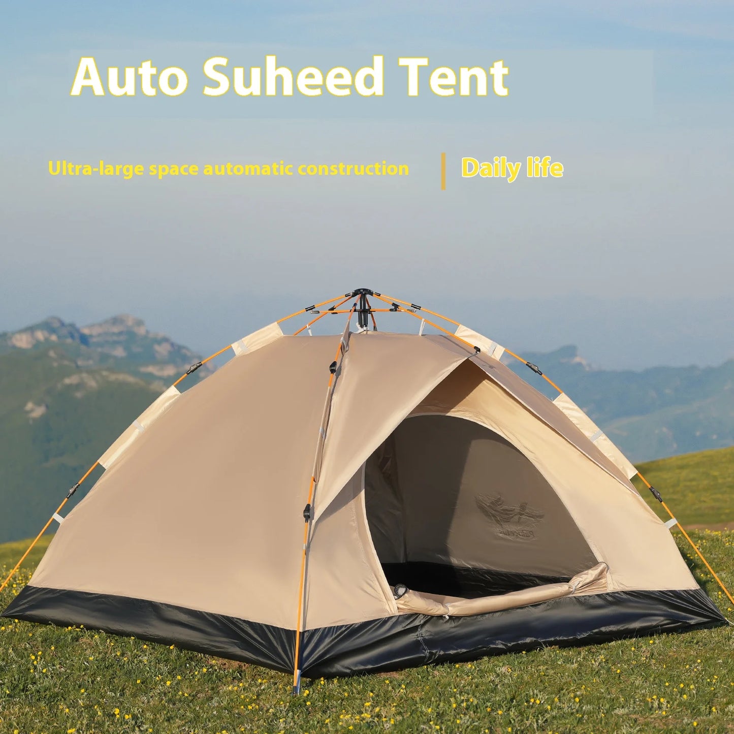 Waterproof, Lightweight, Pop Up Tent for Family Camping, Beach Outings, Hiking trips, any place shade is needed.